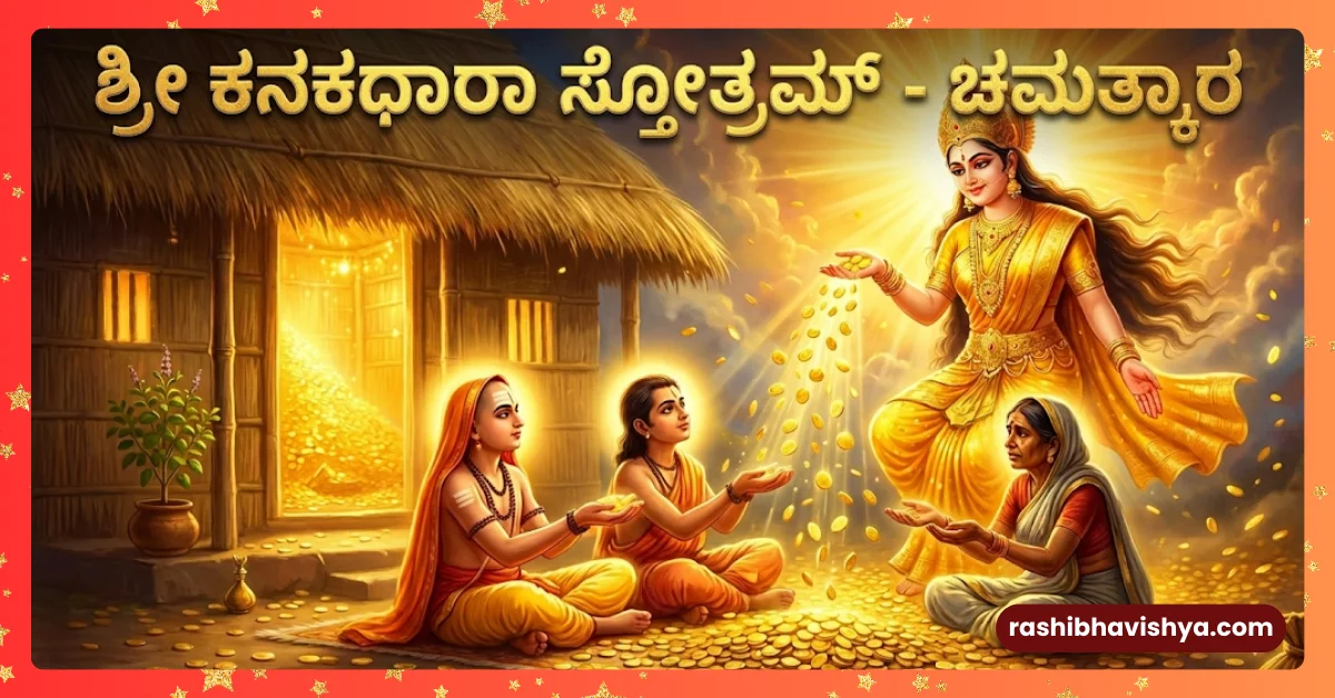 Miracle of Sri Kanakadhara Stotra - Golden Gooseberry Rain.