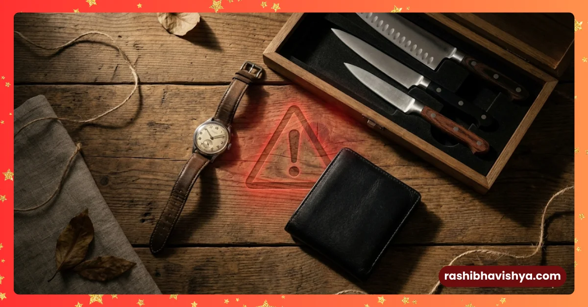 Items that should not be given as gifts according to Vastu - Watch, knife and purse.